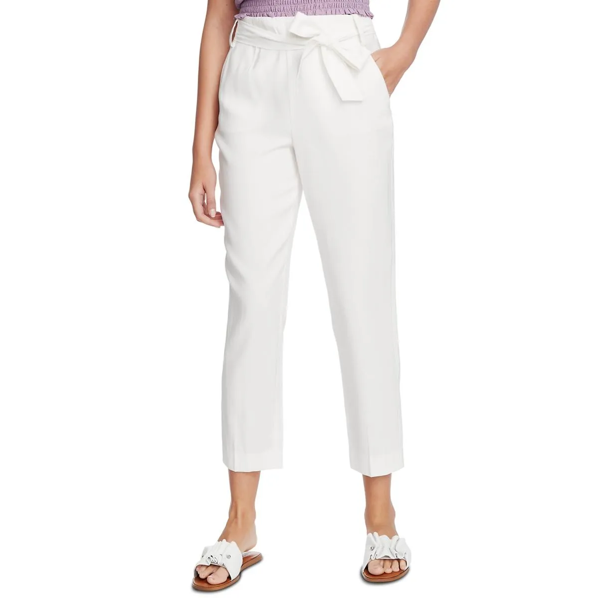 1.State Womens High Rise Tapered Ankle Pants