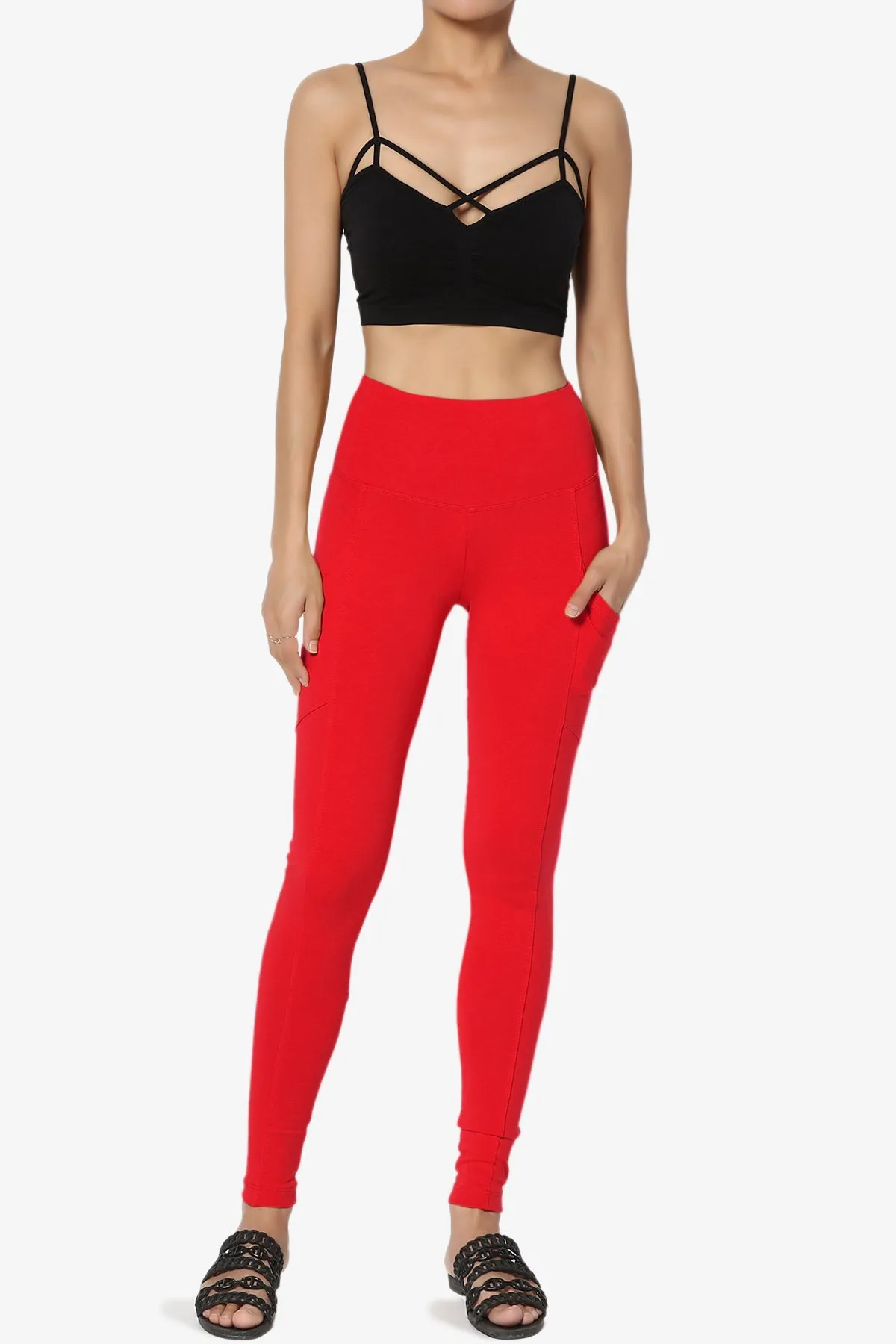 Ansley Luxe Cotton Leggings with Pockets