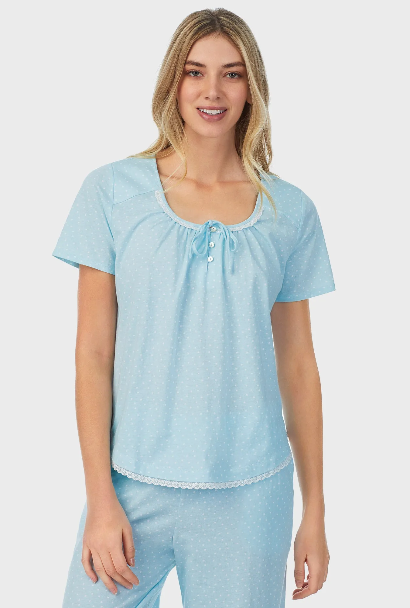 Aqua Dots Capri Pajama Set