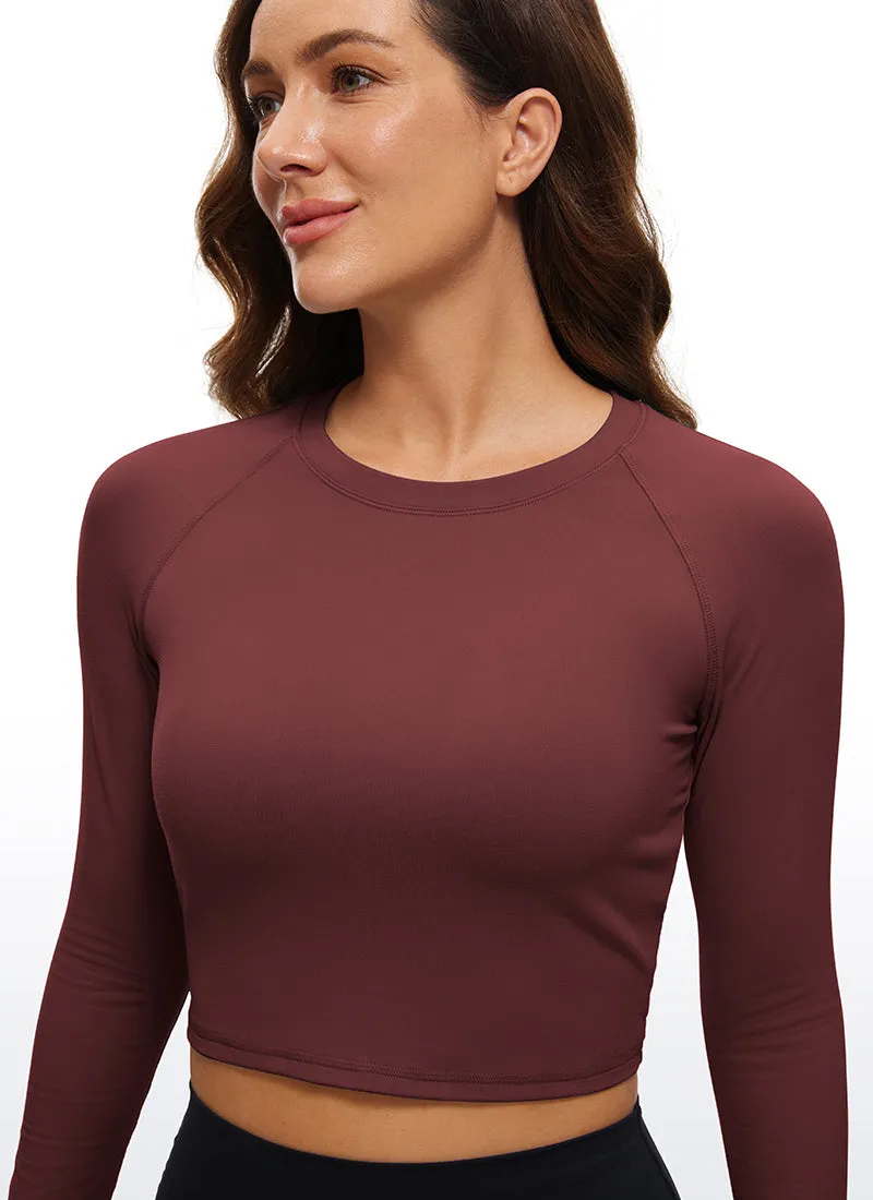 Brushed Long Sleeve Cropped High Neck