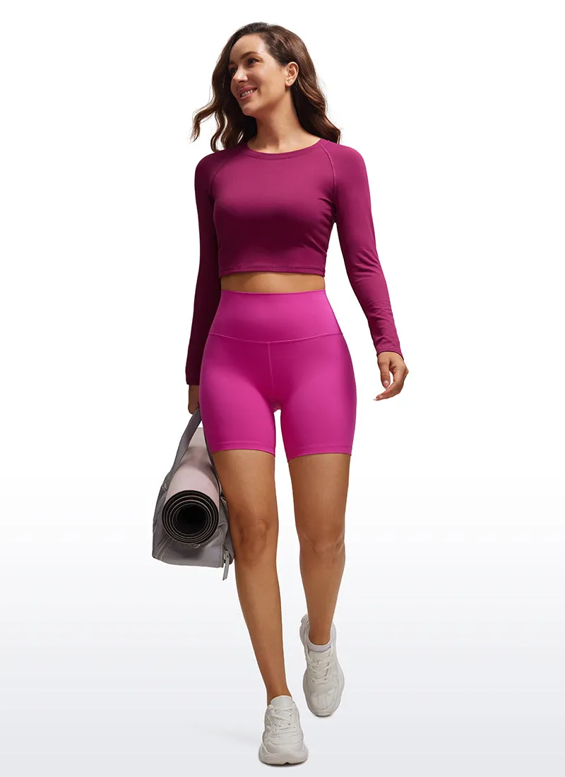 Brushed Long Sleeve Cropped High Neck