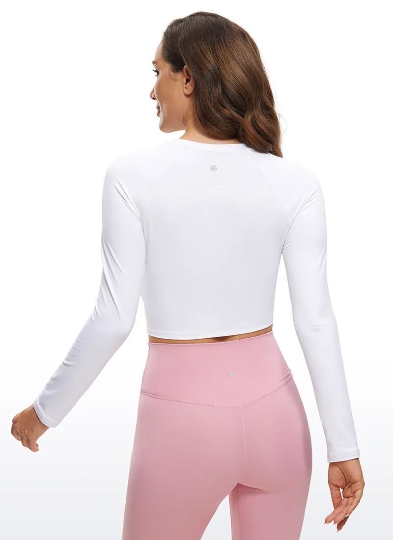 Brushed Long Sleeve Cropped High Neck