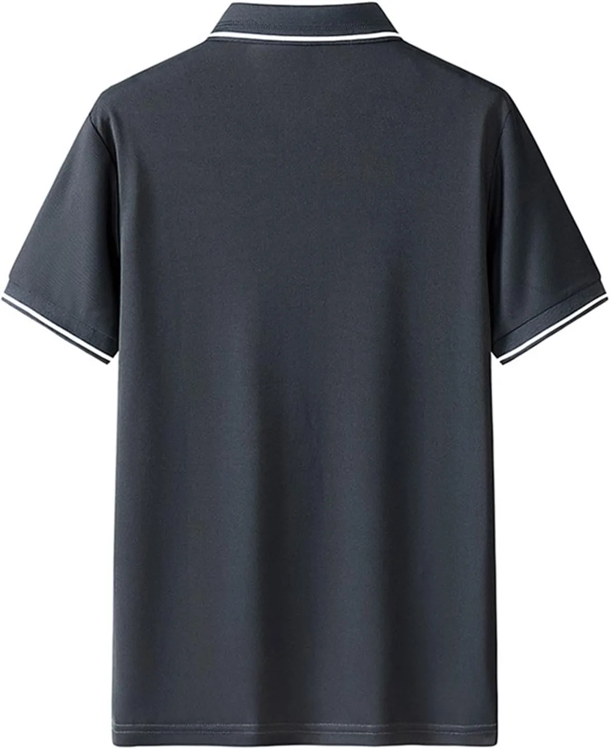 Classic Collared Short Sleeve Polo Shirts for Men - Summer Buttoned Golf Tops