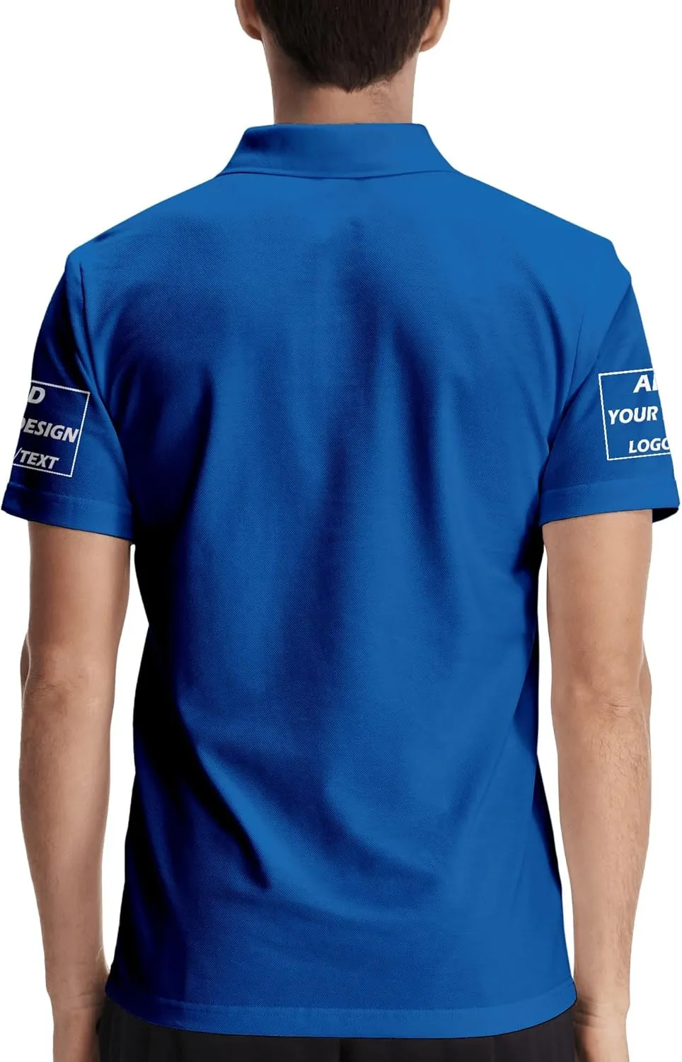 Custom Polo Shirts for Men Design Your Own Text Logo Embroidered Print Personalized Polo Shirt