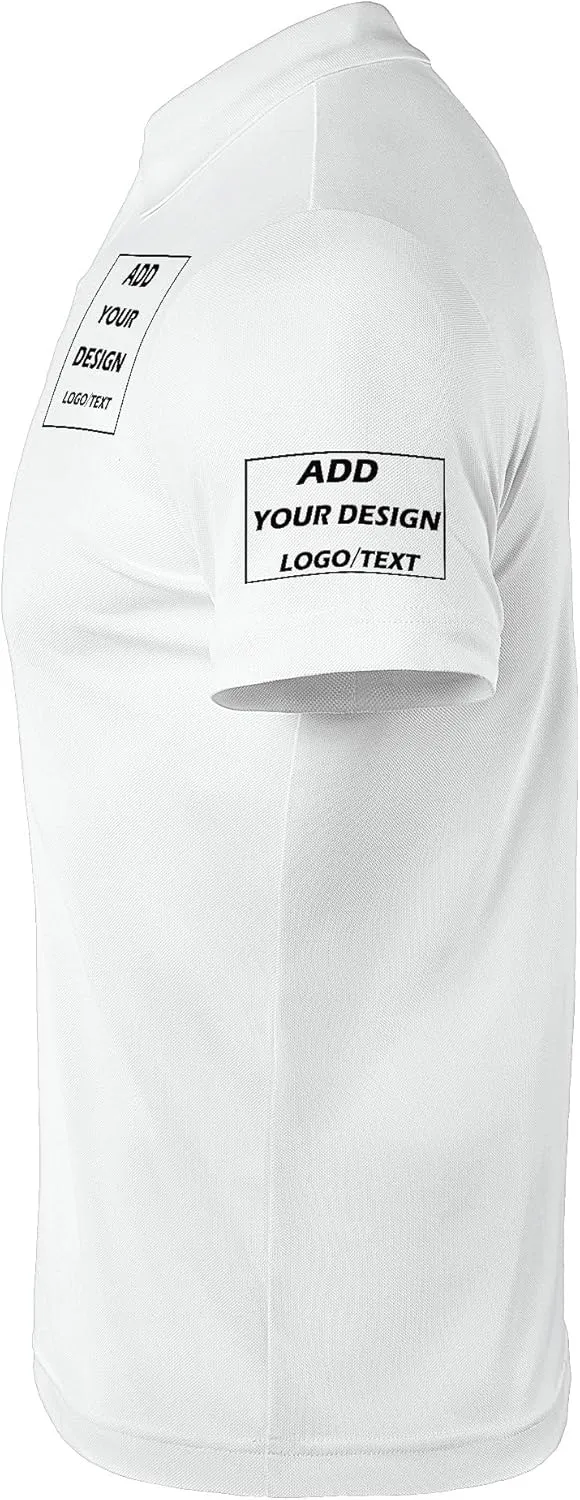 Custom Polo Shirts for Men Design Your Own Text Logo Embroidered Print Personalized Polo Shirt