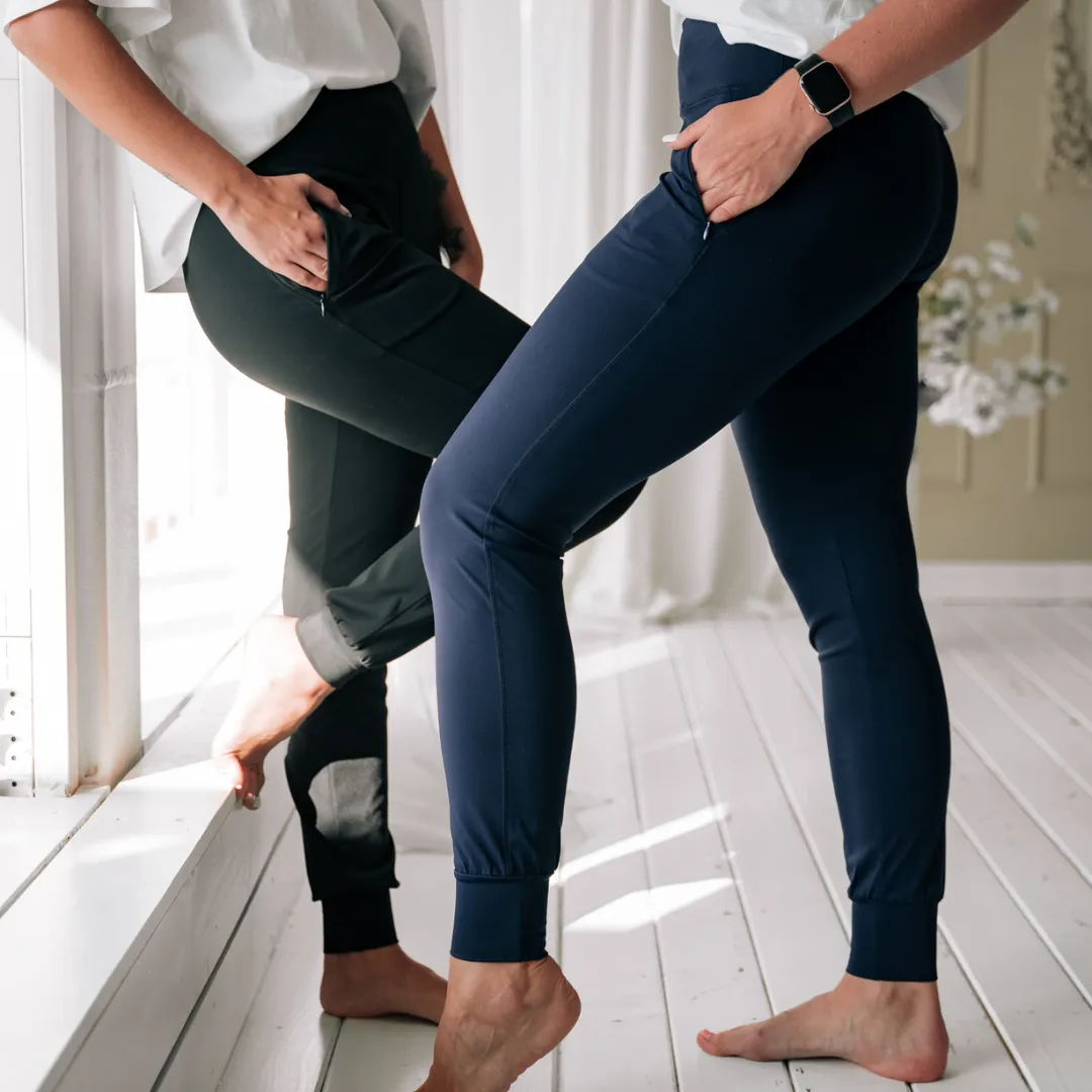 Dark Blue Lotus Jogger