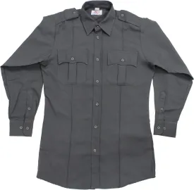 First Class 100% Polyester Long Sleeve Men's Uniform Shirt White