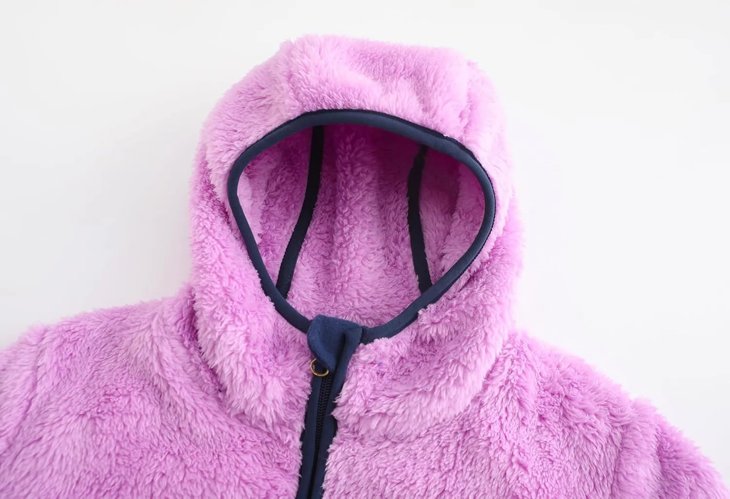 Girl's Soft Fleece sherpa Jacket Full Zip Hoodie