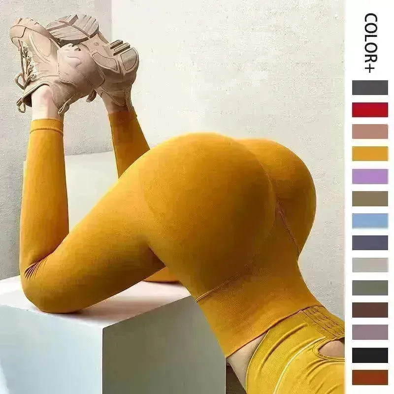 Hip Lifting Fitness Leggings Tummy Control Workout Running Gym Yoga Pants For Women
