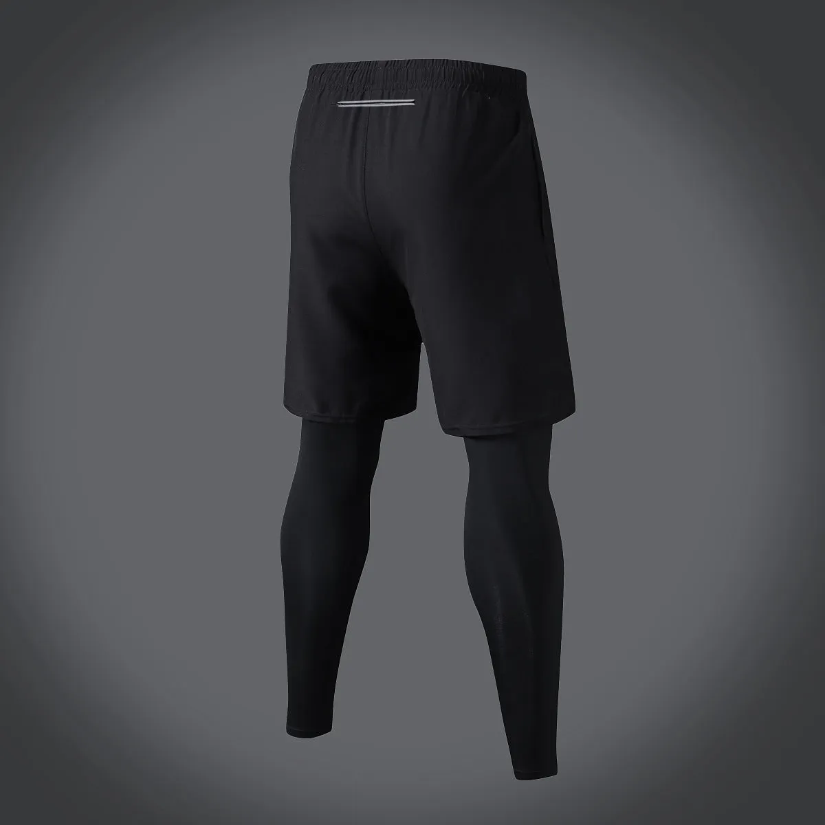 I’M BROKEN and Smiling Face Skull Graphic Print Copper Compression Two In One Piece Running Tights Trousers Shorts