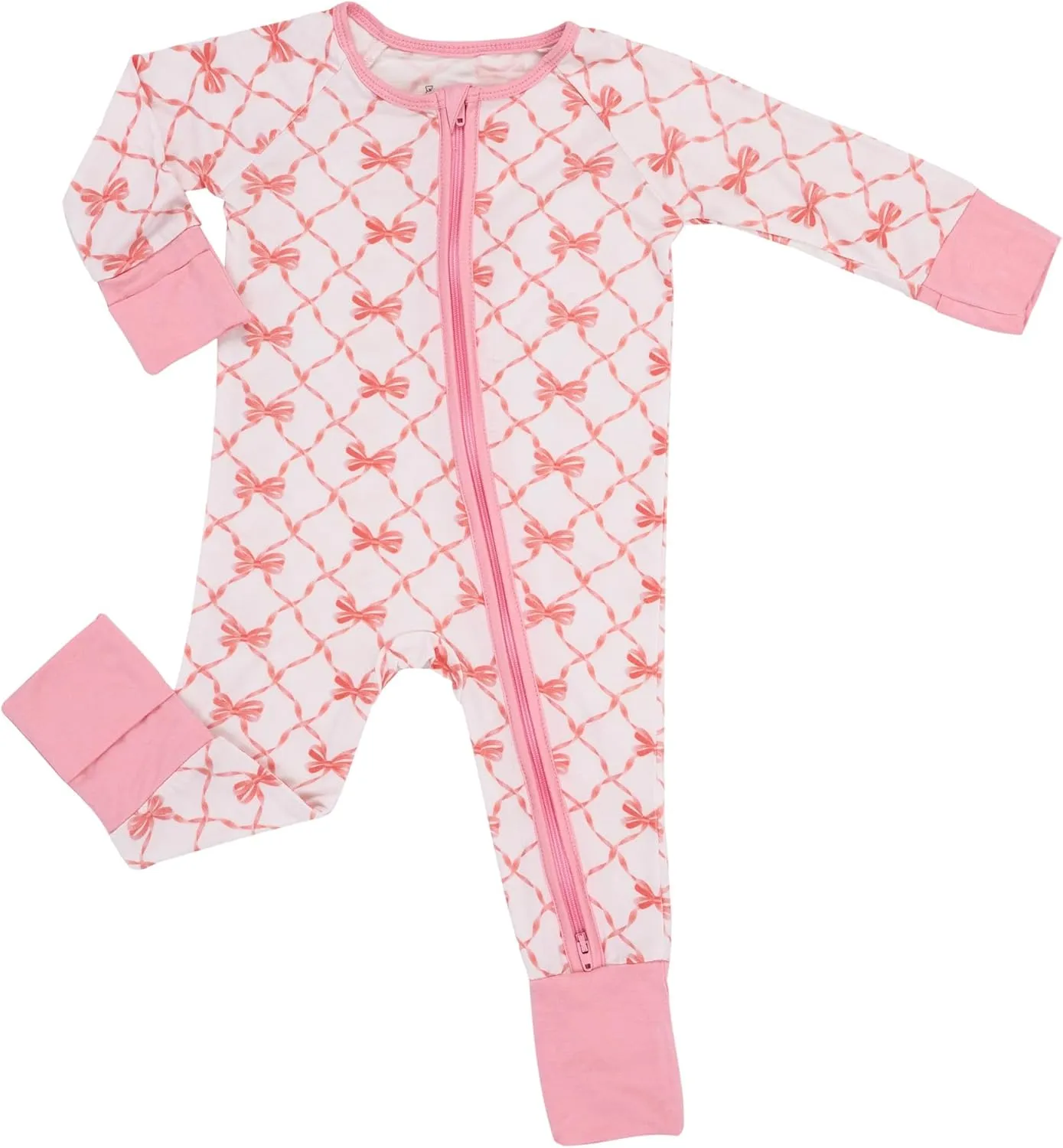 LollyBanks Baby Pajamas, 2-Way Zipper Romper, 95% Viscose Made from Bamboo and 5% Spandex, Baby Sleepers