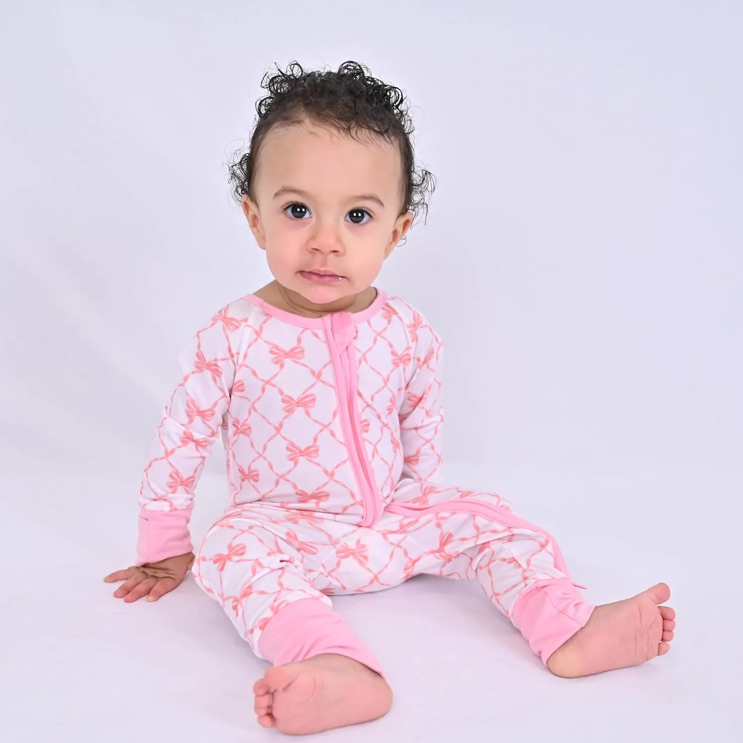 LollyBanks Baby Pajamas, 2-Way Zipper Romper, 95% Viscose Made from Bamboo and 5% Spandex, Baby Sleepers