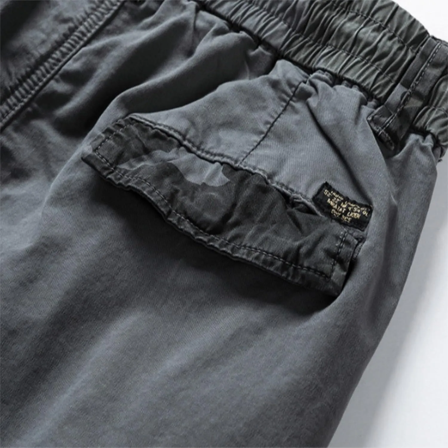 Men's Cargo Joggers Camo Patchwork Slim Fit Stretch Cotton Sweatpants Outdoor Tactical Hiking Pants with Flap Pockets