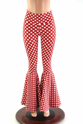 Minnie Polka Dot Bell Bottom Flares