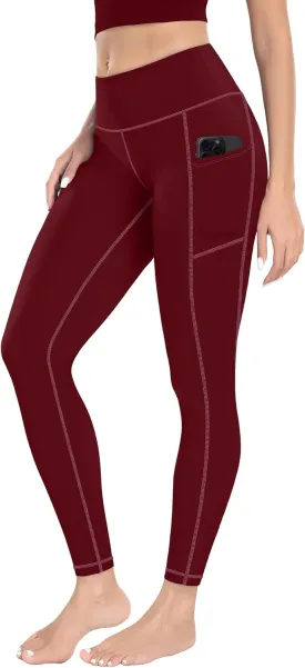 MIRITY High Waist Yoga Leggings with Pockets for Women - Buttery Soft Workout Stretchy Yoga Pants Pack of 1