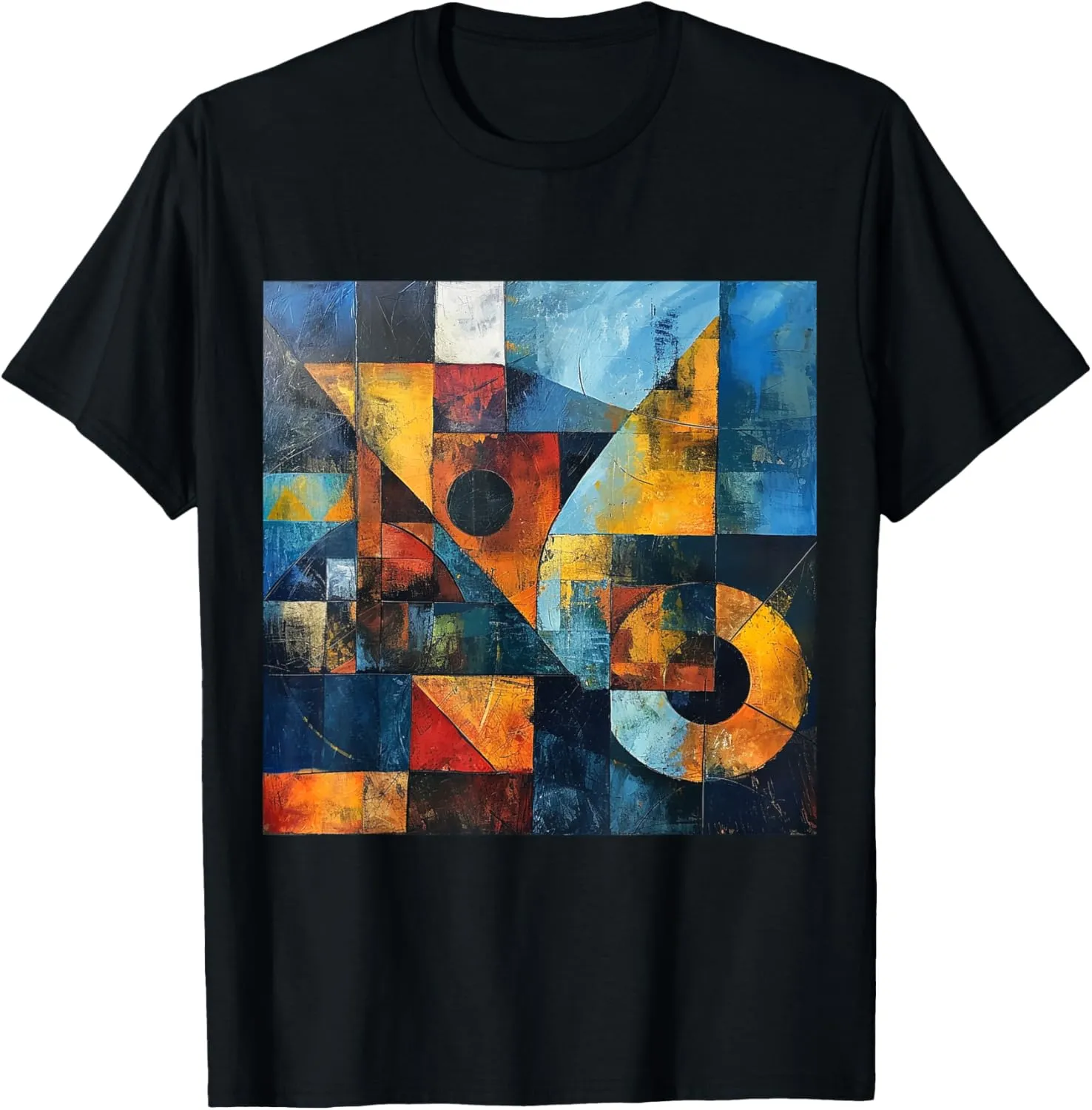 modern abstract pattern art design, Boho Abstract Geometric T-Shirt
