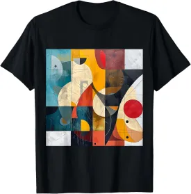 modern abstract pattern art design, Boho Abstract Geometric T-Shirt