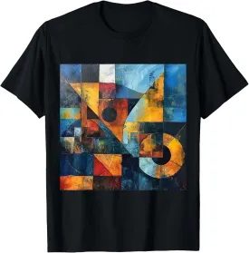 modern abstract pattern art design, Boho Abstract Geometric T-Shirt
