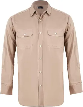 PASHARTUK Cotton Regular Fit Mens Long Sleeve Shirts Button Down Shirts for Men