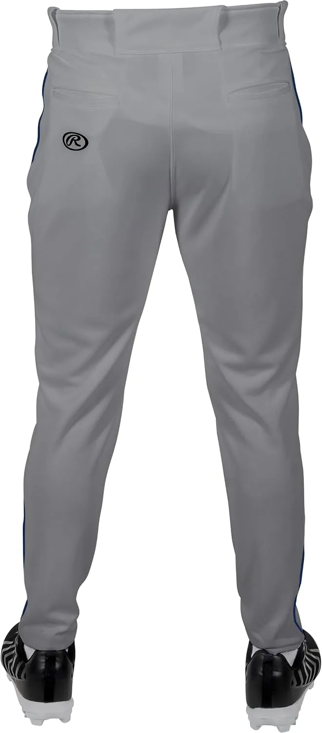 Rawlings Boys' PRO 150 Series Baseball Pants | Tapered Jogger Fit | Youth Sizes | Piped | Multiple Colors