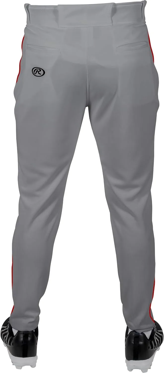 Rawlings Boys' PRO 150 Series Baseball Pants | Tapered Jogger Fit | Youth Sizes | Piped | Multiple Colors
