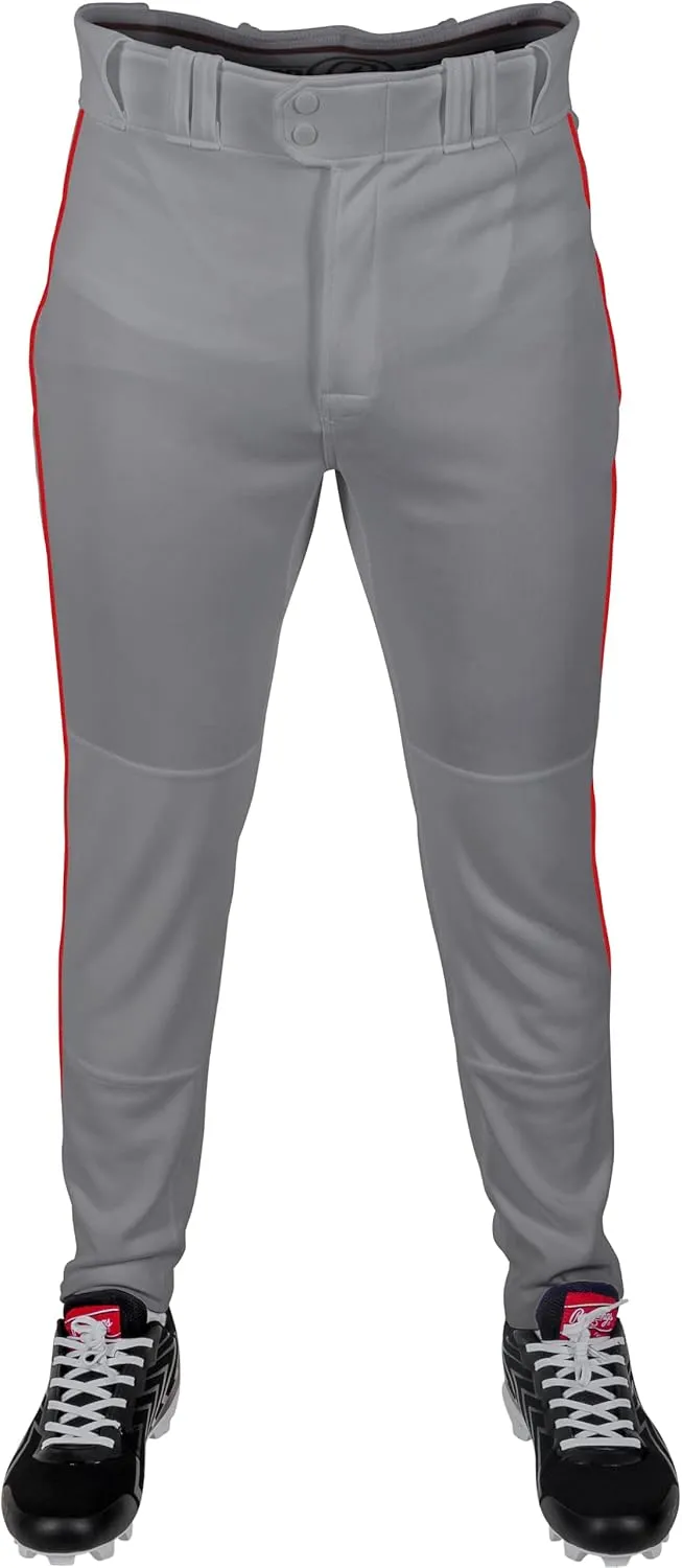 Rawlings Boys' PRO 150 Series Baseball Pants | Tapered Jogger Fit | Youth Sizes | Piped | Multiple Colors