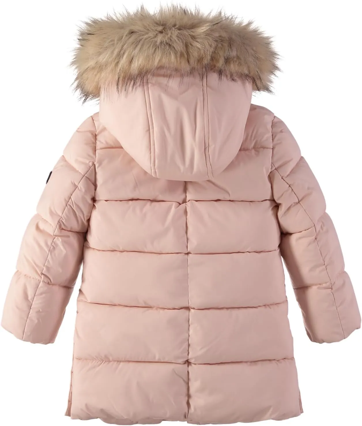 Sam Edelman Girls' Winter Puffer Coat - Faux Fur Hood, Warm Polyester Jacket