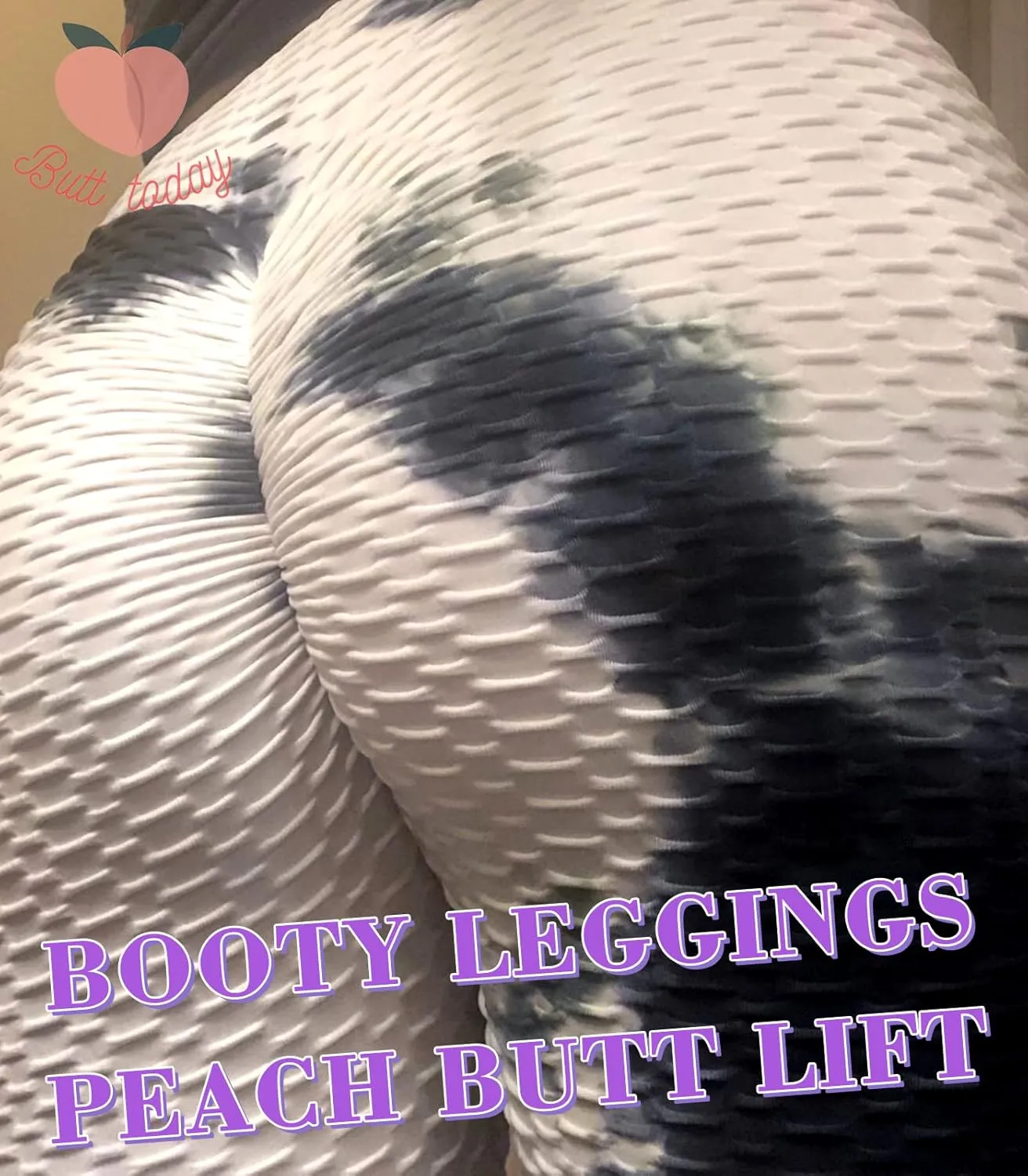 Scrunch Butt Lifting Workout Leggings for Women High Waisted Yoga Pants Tummy Control Gym Booty Textured Tights