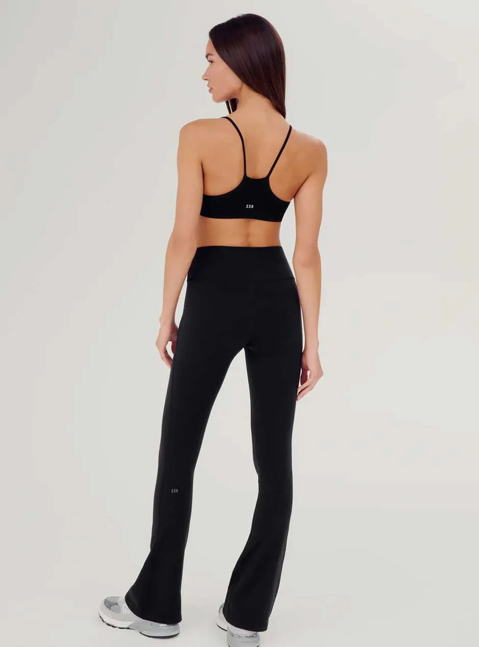 Splits59 Women's Raquel High Waist Flared Leggings - Black