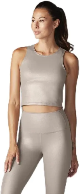TAVI NOIR Womens Crop Tank | Quick Drying | High Spandex for Shape Retention | Cropped Workout Top for Barre