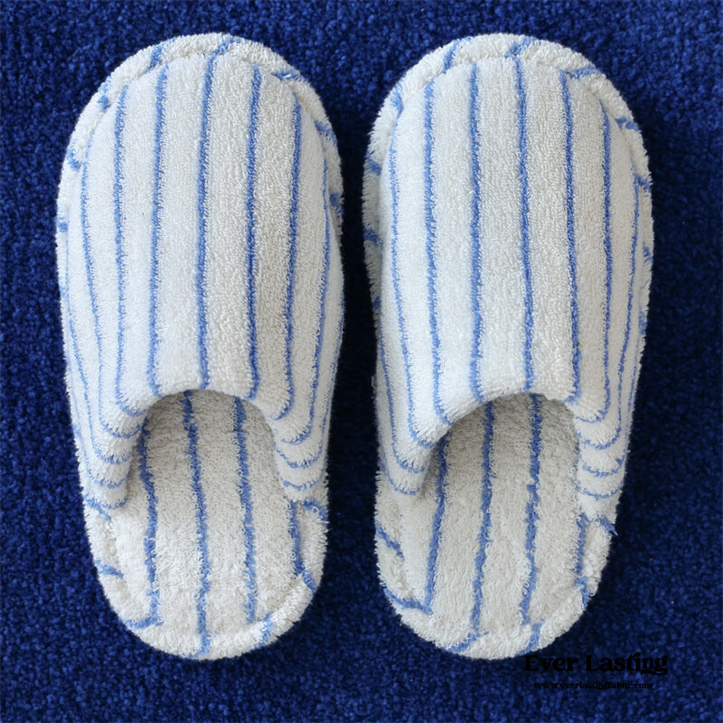 Thin Striped House Slippers