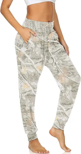 UEU Women's Cozy Yoga Joggers Pants Loose Workout Sweatpants Comfy Lounge Pants with Pockets