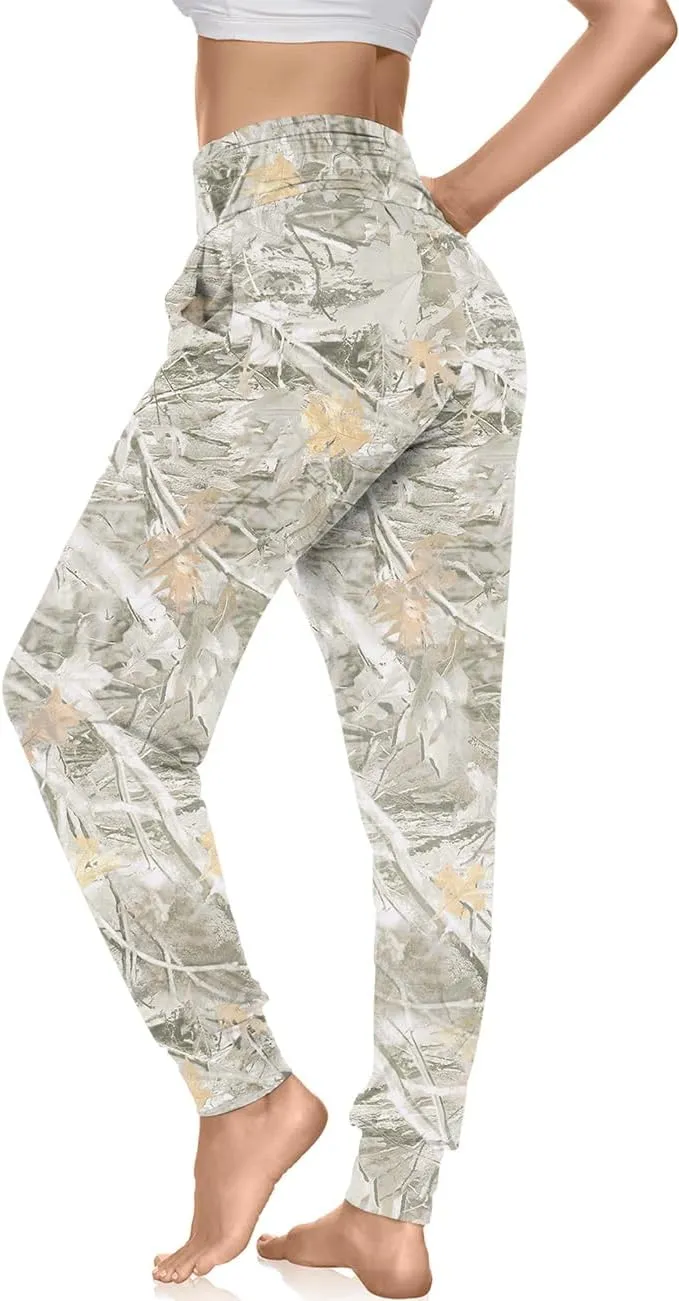 UEU Women's Cozy Yoga Joggers Pants Loose Workout Sweatpants Comfy Lounge Pants with Pockets