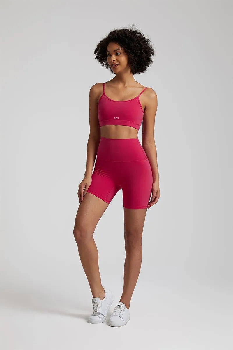 Women's GFIT 2.0 Yoga Set - Heart-Shaped Bra & High-Waist Shorts