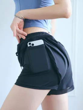 Women's Loose Gym Shorts With Lycra Insert